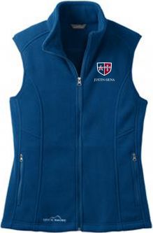 Ladies Eddie Bauer Fleece Vest, Deep Sea Blue